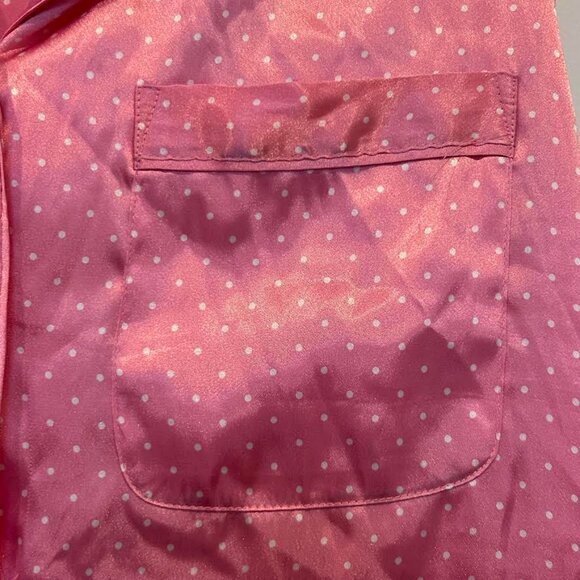 Morgan Taylor Pink and White Polka Dot Pajama Set - Picture 6 of 14